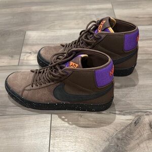 NIKE SB ZOOM BLAZER MID PRO GT QS GRANT TAYLOR TRAILS END BROWN BLACK ACG SZ 8.5